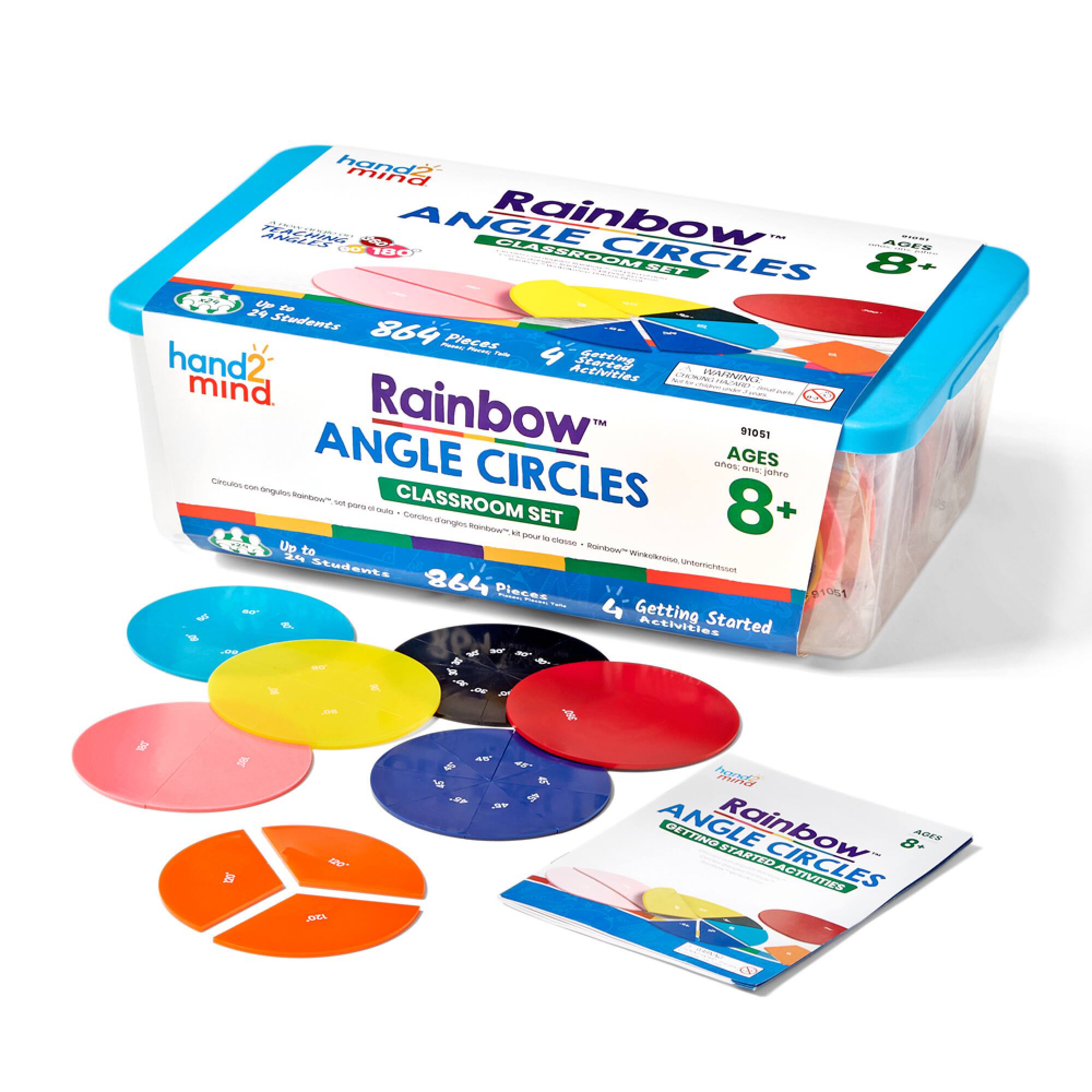 Hand2mind® Rainbow® Angle Circles, 24ct.